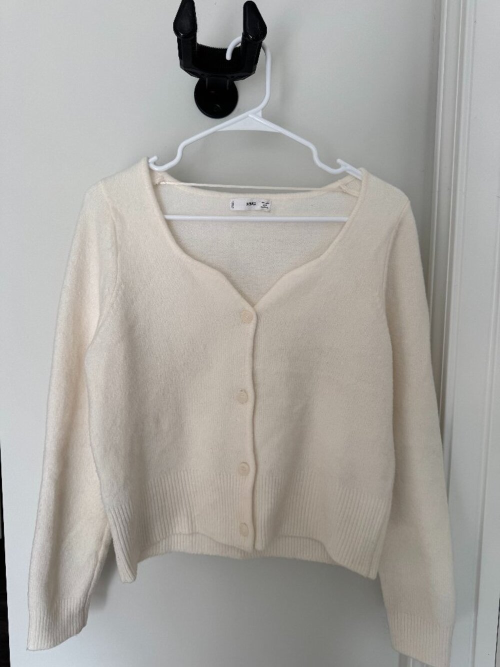 MANGO Scalloped Sweater